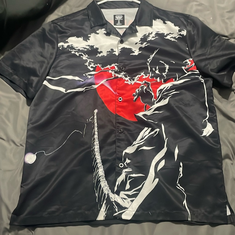 Afro samurai button up short sleeve